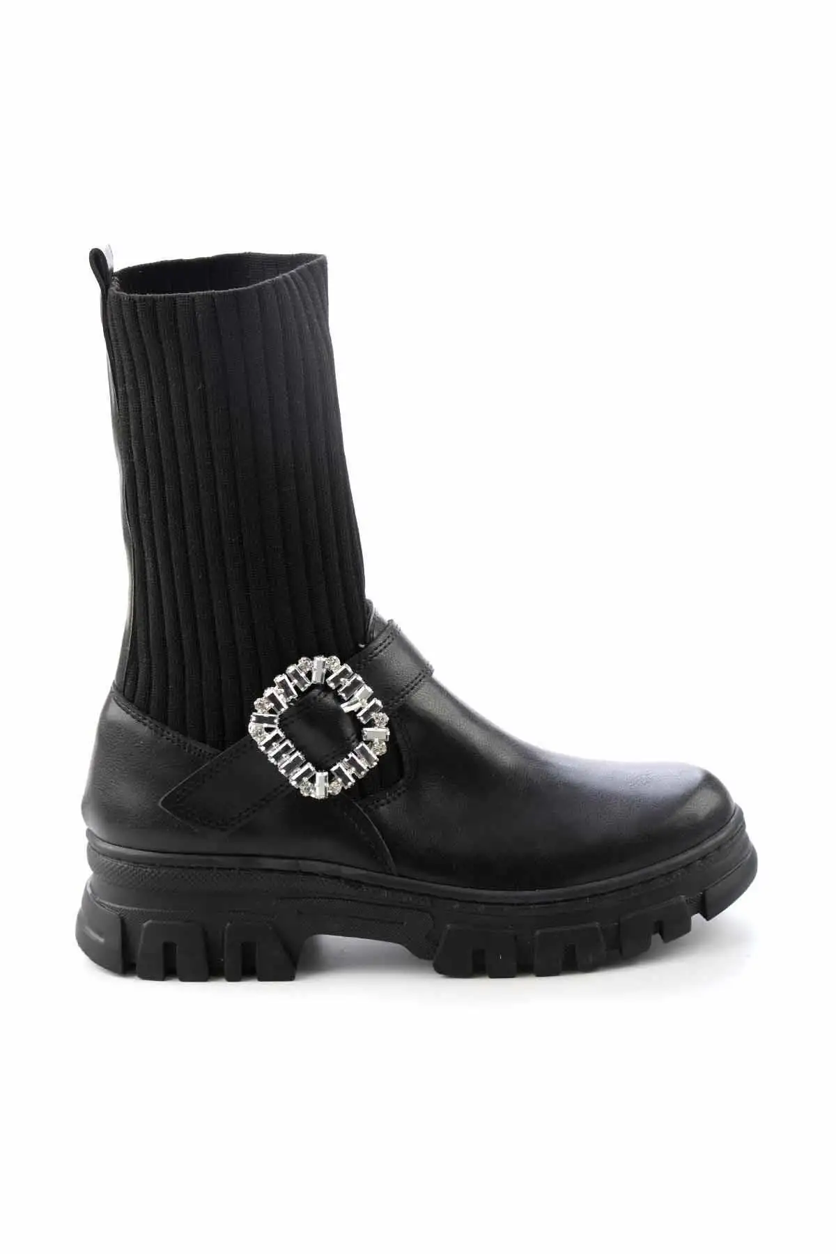 بوت و نیم‌ بوت زنانه چکمه مشکی K02921020109 - 6194