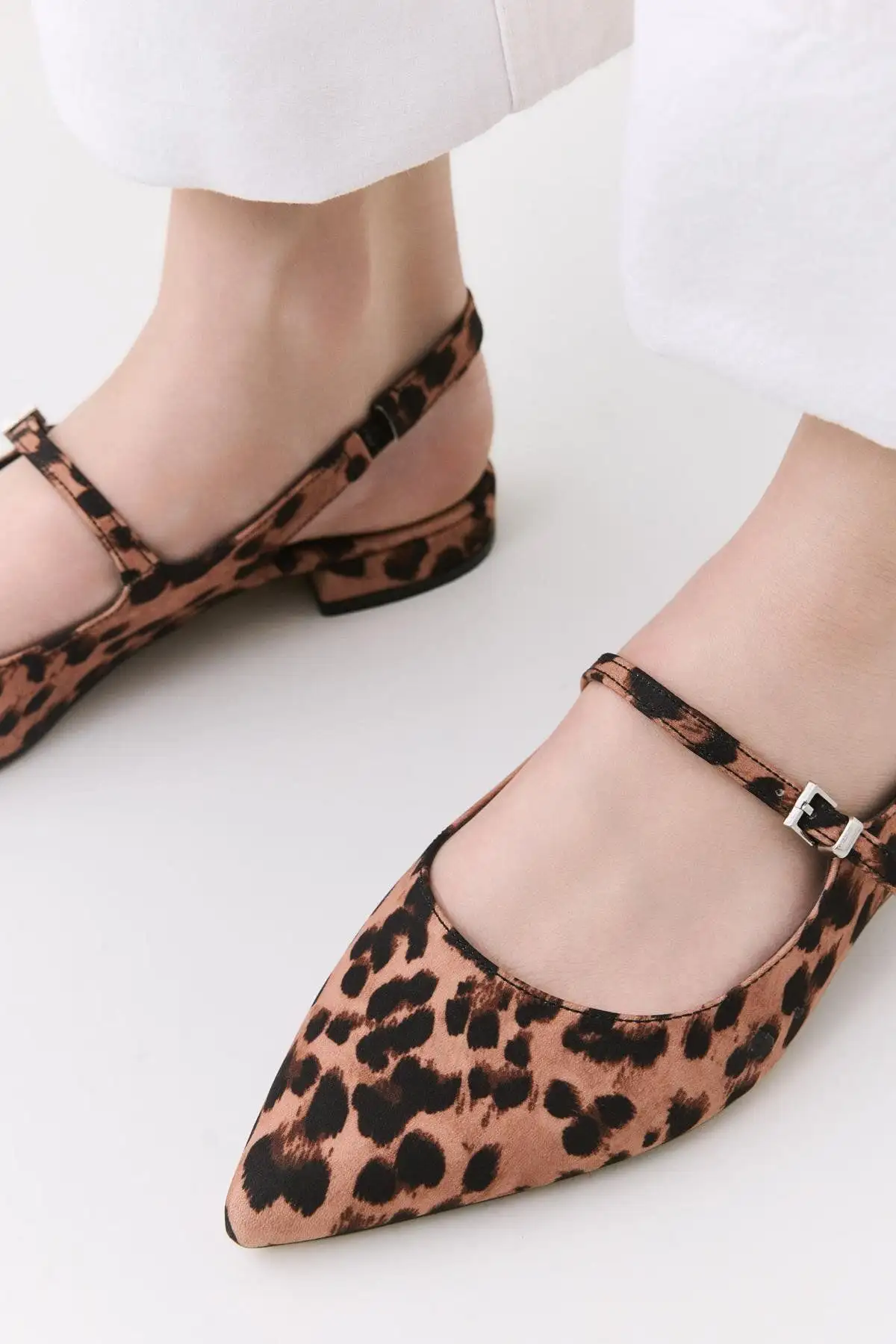 کفش تخت زنانه تابا/ابریشمی لئوپارد 01AYY308040A379 - 6862