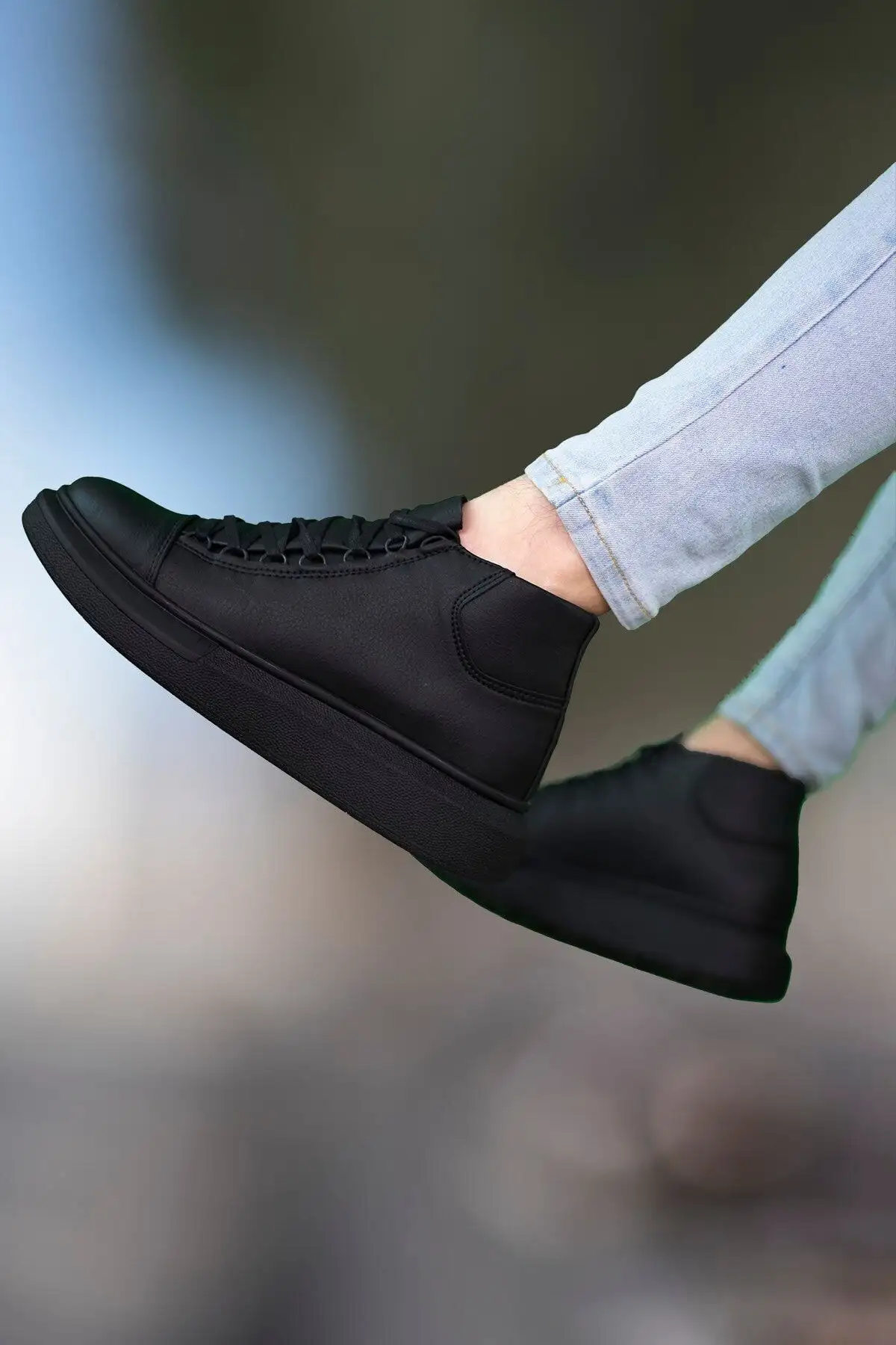 بوت مردانه چکمه  مشکی 0012575 - 6669 بوت مردانه چکمه مشکی 0012575 - 6669