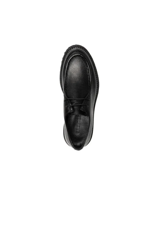 کفش رسمی مردانه آکسفورد چرم طبیعی مشکی مدل 3K1TA75141 - 6954