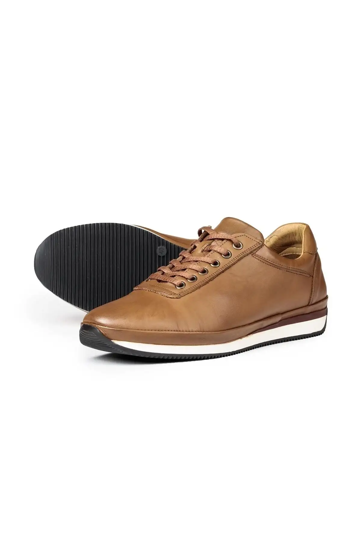 کفش سایز بزرگ مردانه روزمره چرم طبیعی ساده، کژوال، ۱۰۰٪ چرم - 6720
