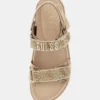 کفش صندل زنانه زرد فادیسون مدل Fljfdslel03-gold - 6498