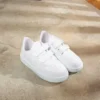 کفش دخترانه کتانی روزمره راحت با چسب برای کودکان (بیرنگ) - 6887