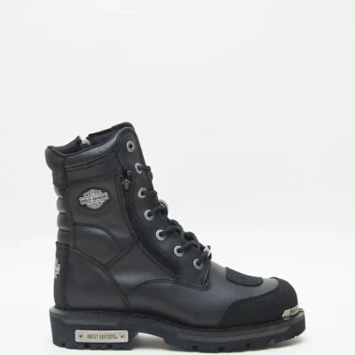 بوت مردانه چکمه چرمی سیاه ریدیک - 5598