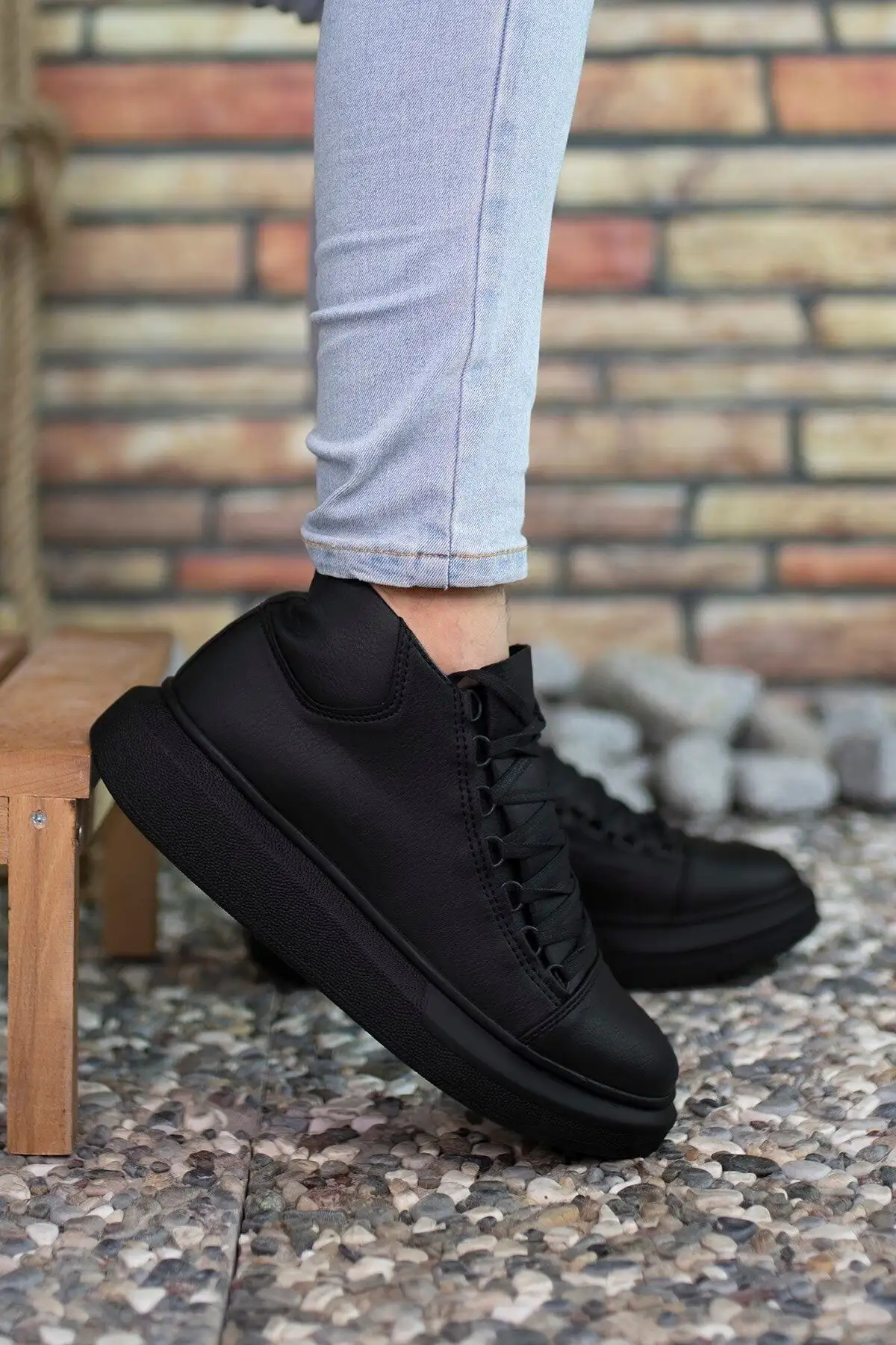 بوت مردانه چکمه  مشکی 0012575 - 6669 بوت مردانه چکمه مشکی 0012575 - 6669