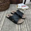 کفش راحتی خانه دمپایی طبی مناسب برای پاشنه درد با کفی نرم و تمام ارتوپدیک از جنس چرم مصنوعی - 7013