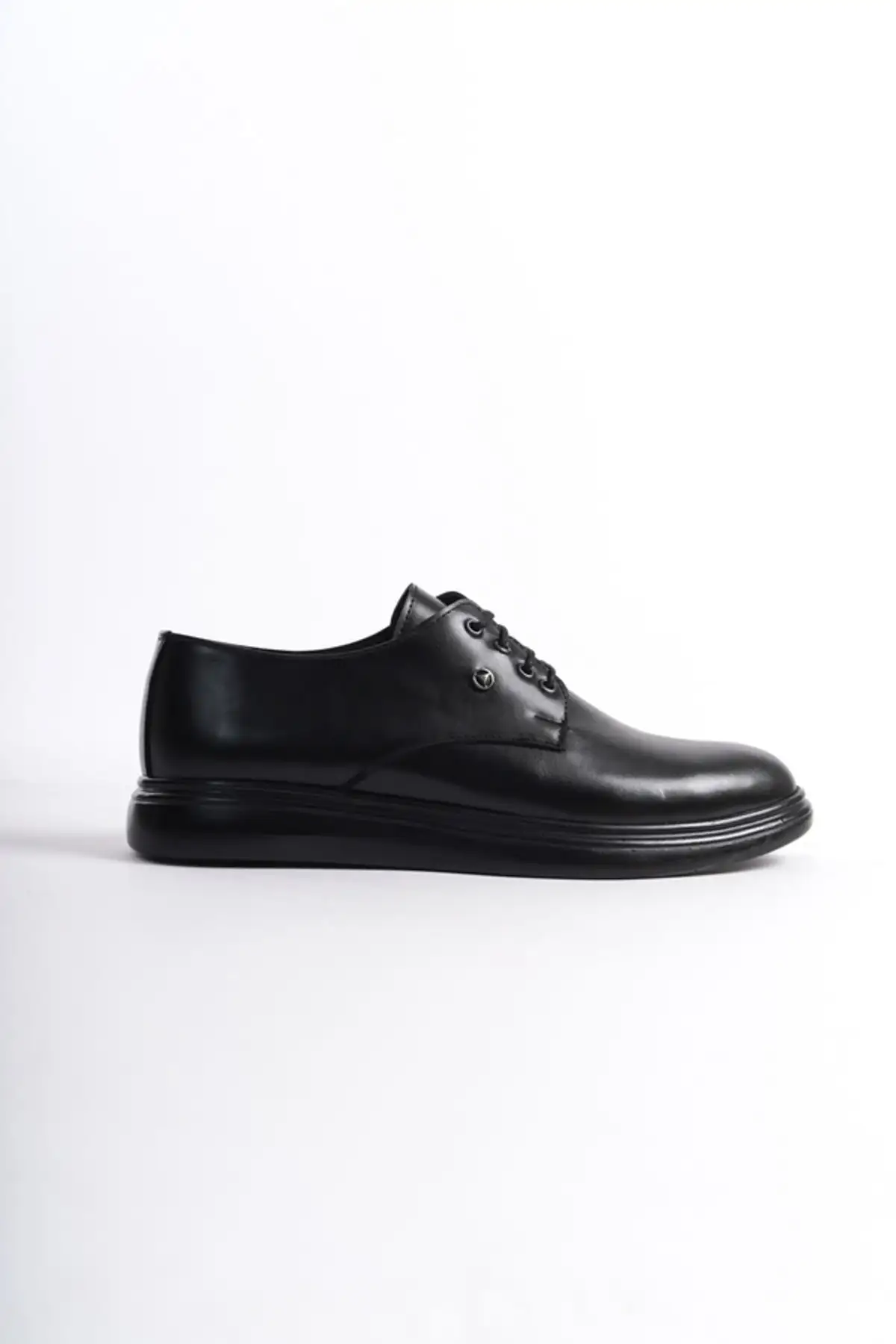 کفش رسمی مردانه Mbrgn86-s  loafer  چرم مشکی با بند - 6369 کفش رسمی مردانه Mbrgn86-s loafer چرم مشکی با بند - 6369