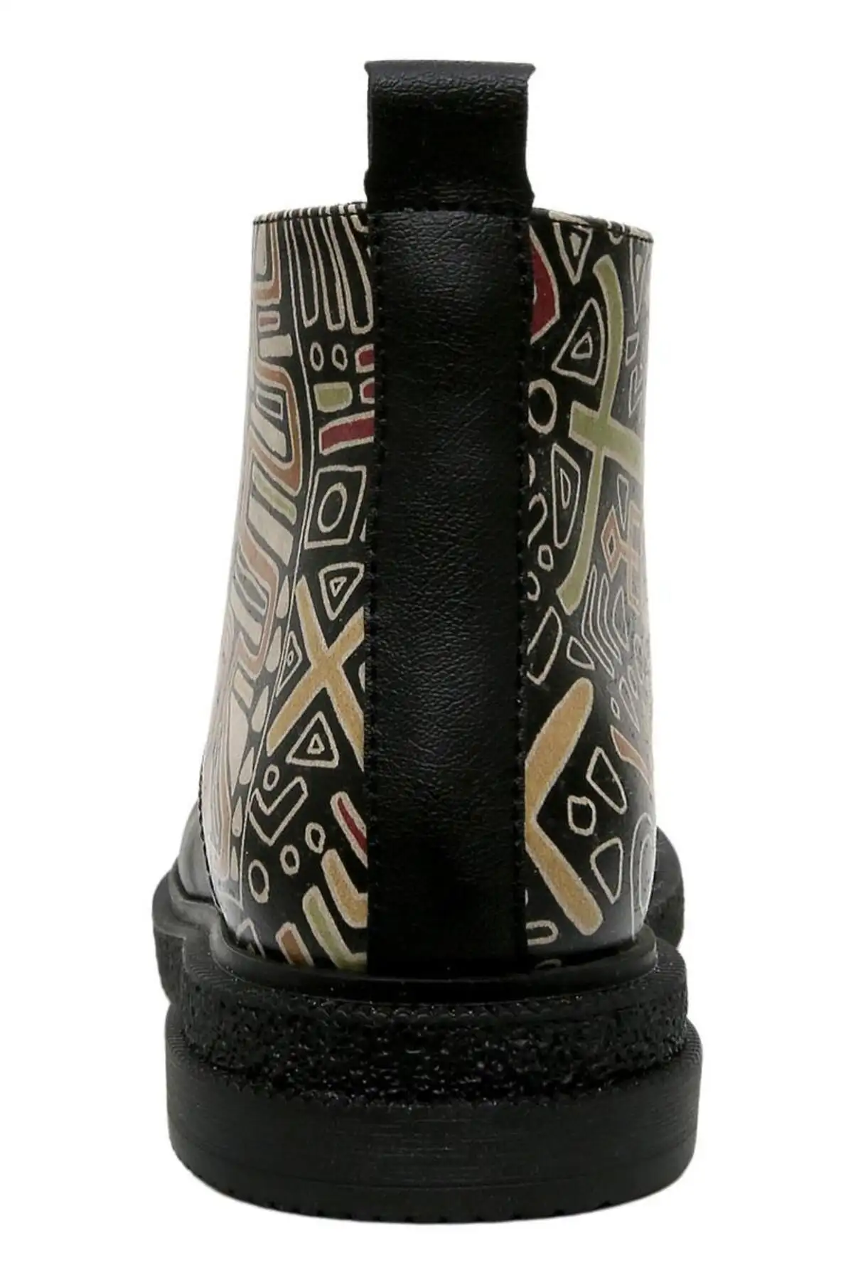 بوت و نیم بوت زنانه  مچدار سیاه  از جنس چرم گان - طراحی خششانسی سیاه - 6177 بوت و نیم بوت زنانه مچدار سیاه از جنس چرم گان - طراحی خششانسی سیاه - 6177