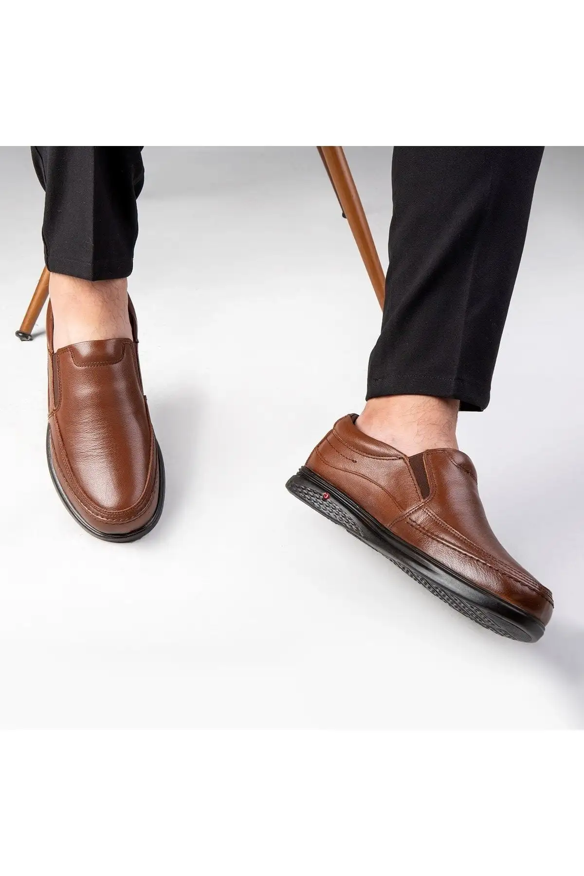 کفش سایز بزرگ مردانه روزمره راحتی اورتپدیک چرم اصل کُشی، پدر، اورتپدیک - 6710 کفش سایز بزرگ مردانه روزمره راحتی اورتپدیک چرم اصل کُشی، پدر، اورتپدیک - 6710