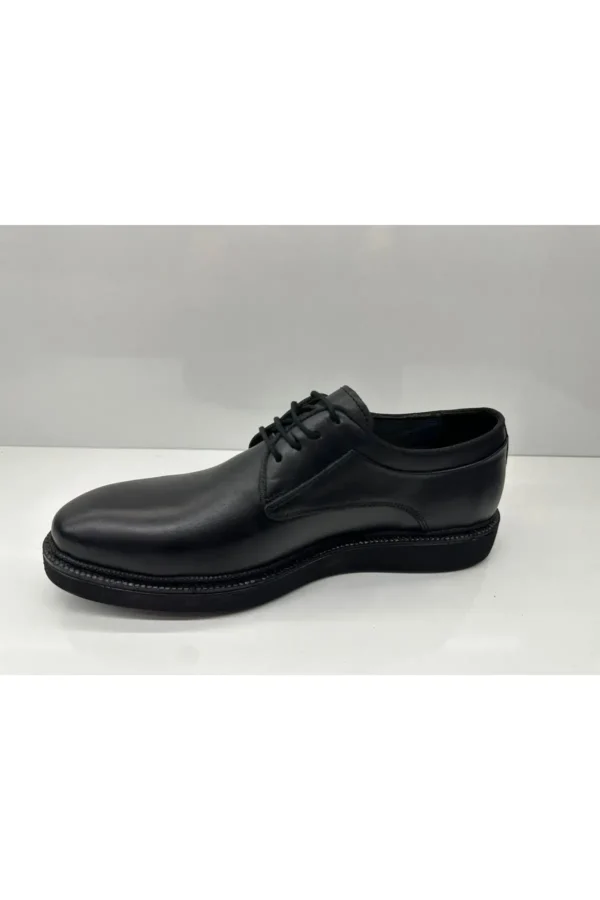 کفش رسمی مردانه 4345 ortopedik با زیره چرم سیاه - 6026