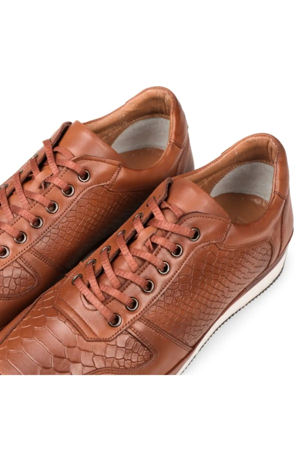 کفش سایز بزرگ مردانه آجئو  روزمره  از چرم طبیعی رنگ قهوهای - 6724 کفش سایز بزرگ مردانه آجئو روزمره از چرم طبیعی رنگ قهوهای - 6724