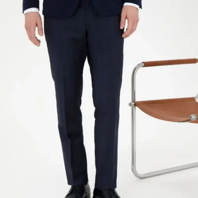 کفش رسمی مردانه کلاسیک سرمه‌ای 50287224-VR033 - 6371