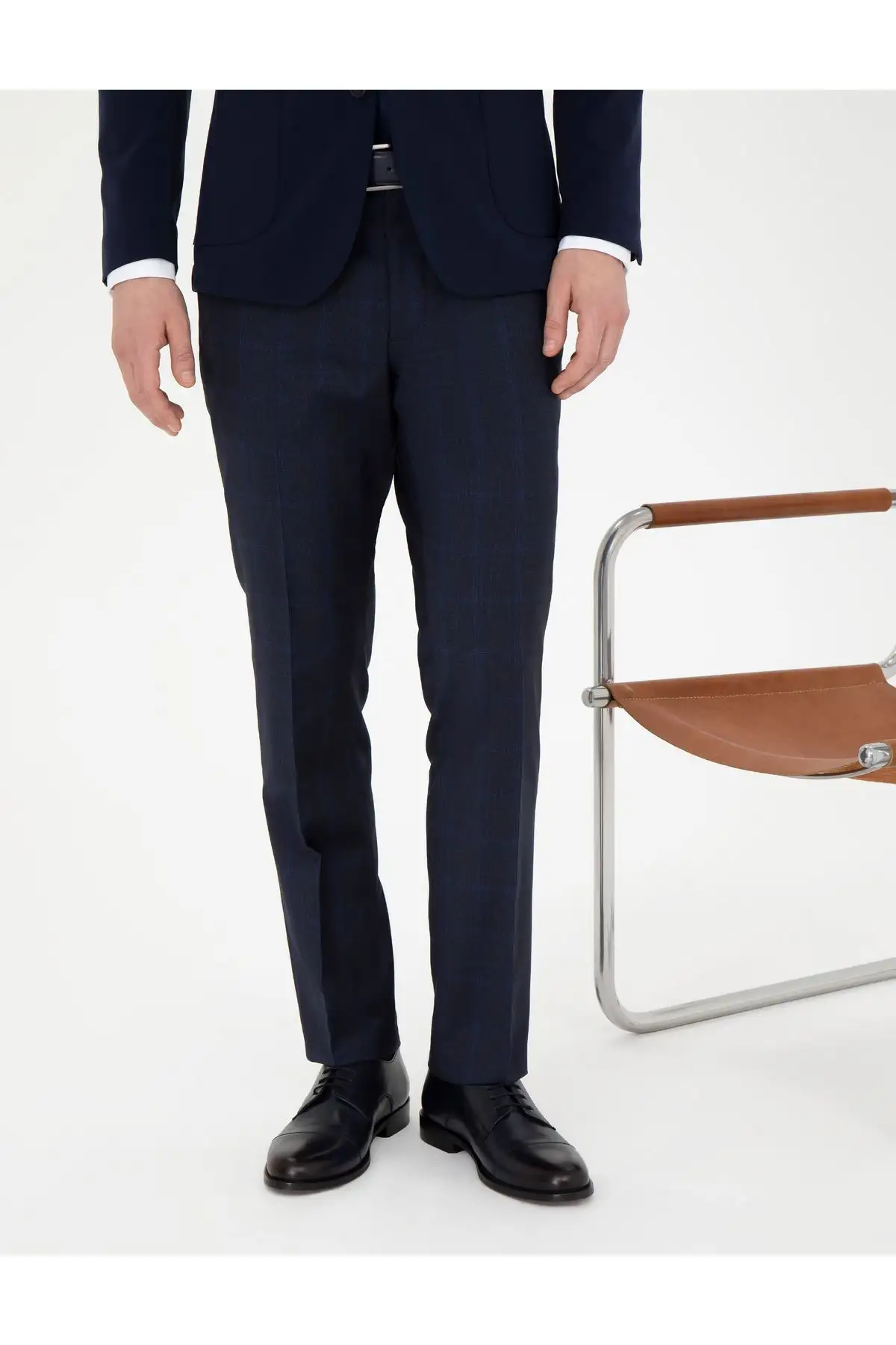 کفش رسمی مردانه کلاسیک سرمه‌ای 50287224-VR033 - 6371