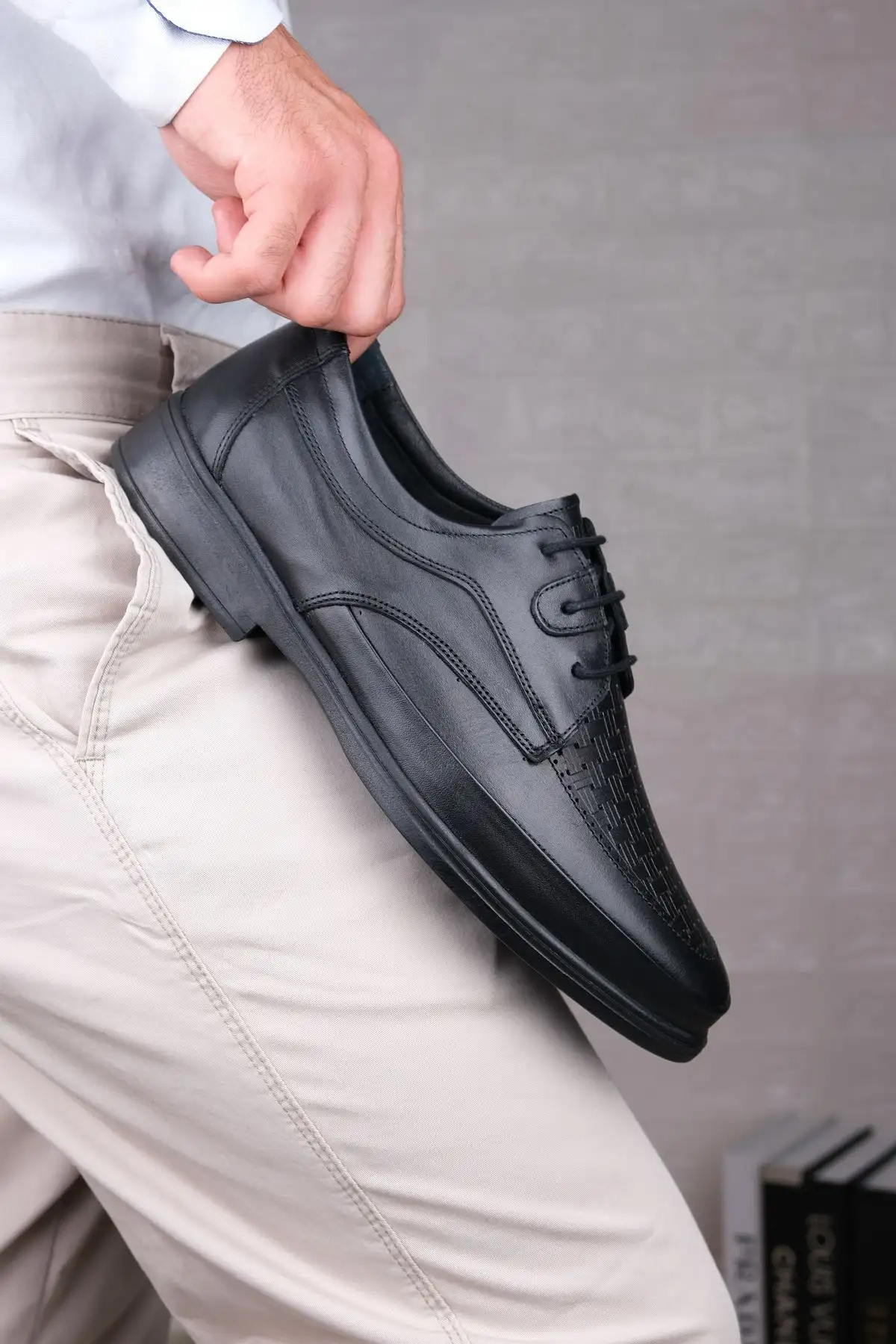 کفش رسمی مردانه بسیار سبک و نرم از چرم طبیعی - 7035