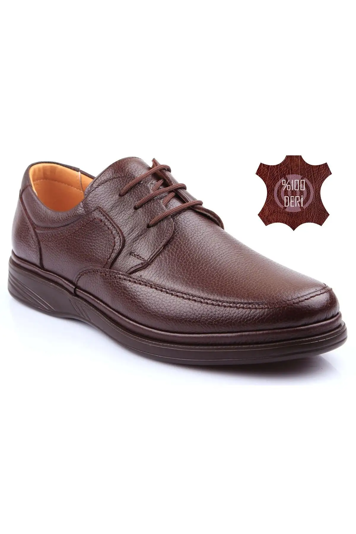 کفش روزمره مردانه    اورجینال از جنس چرم طبیعی با طراحی فوقالعاده اورتوپدیک و سایز بزرگ 701-10 - 5398 کفش روزمره مردانه اورجینال از جنس چرم طبیعی با طراحی فوقالعاده اورتوپدیک و سایز بزرگ 701-10 - 5398