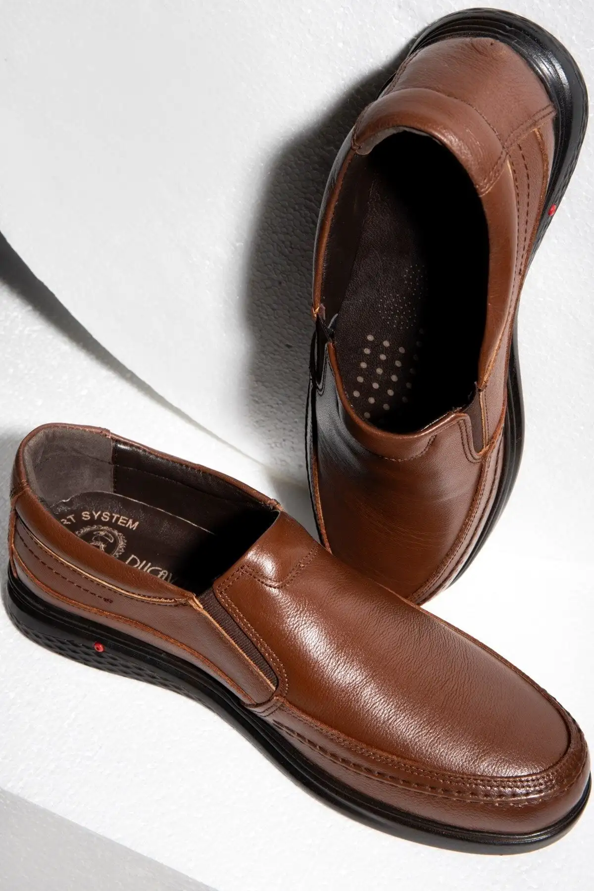 کفش سایز بزرگ مردانه روزمره راحتی اورتپدیک چرم اصل کُشی، پدر، اورتپدیک - 6710 کفش سایز بزرگ مردانه روزمره راحتی اورتپدیک چرم اصل کُشی، پدر، اورتپدیک - 6710