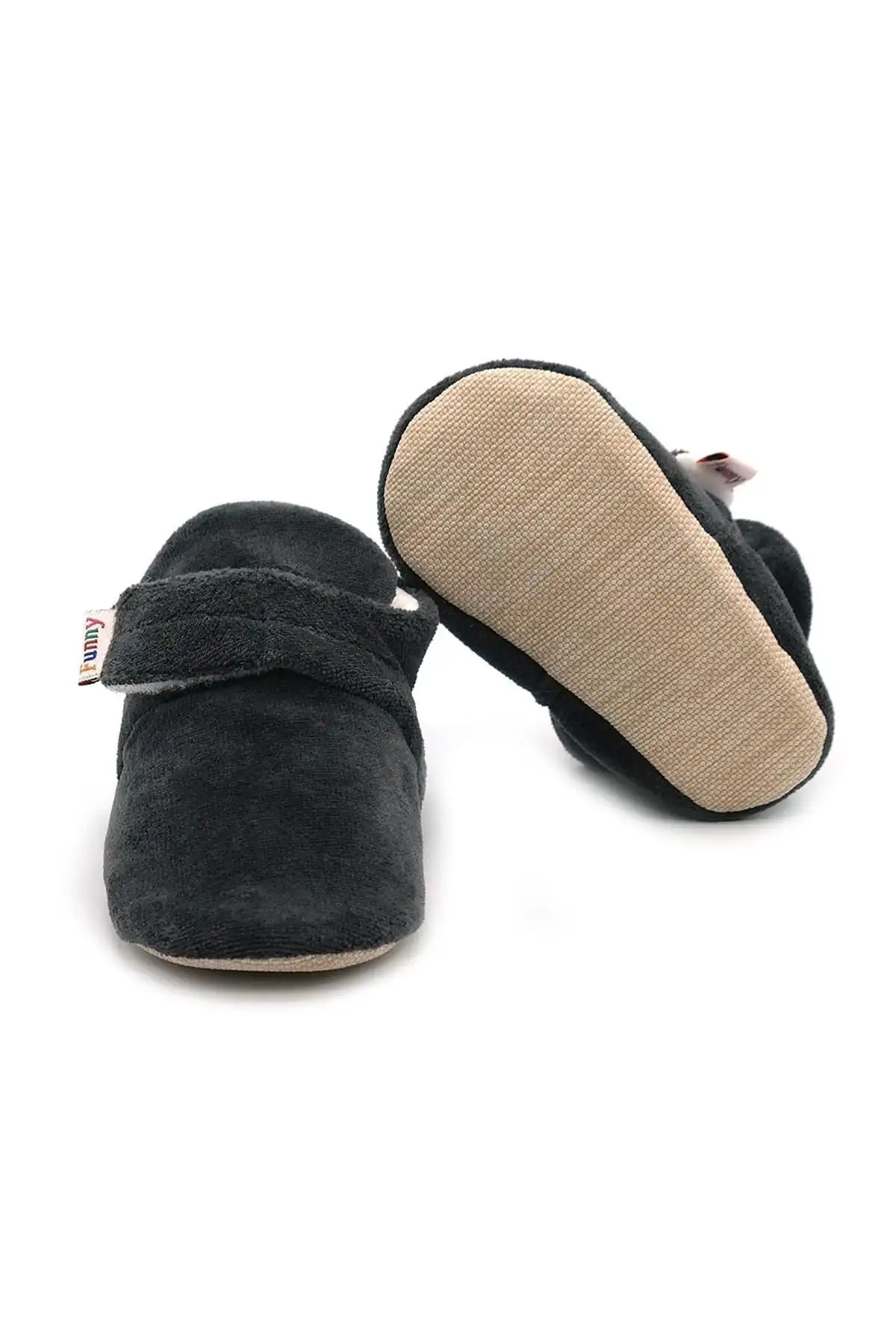 کفش نوزاد پسر پانداف راحت از جنس مخمل چیتدار با طراحی ارگونومیک و نرم، دارای کفی انعطافپذیر و مخصوص، راحت و ارگانیک. - 6546 کفش نوزاد پسر پانداف راحت از جنس مخمل چیتدار با طراحی ارگونومیک و نرم، دارای کفی انعطافپذیر و مخصوص، راحت و ارگانیک. - 6546