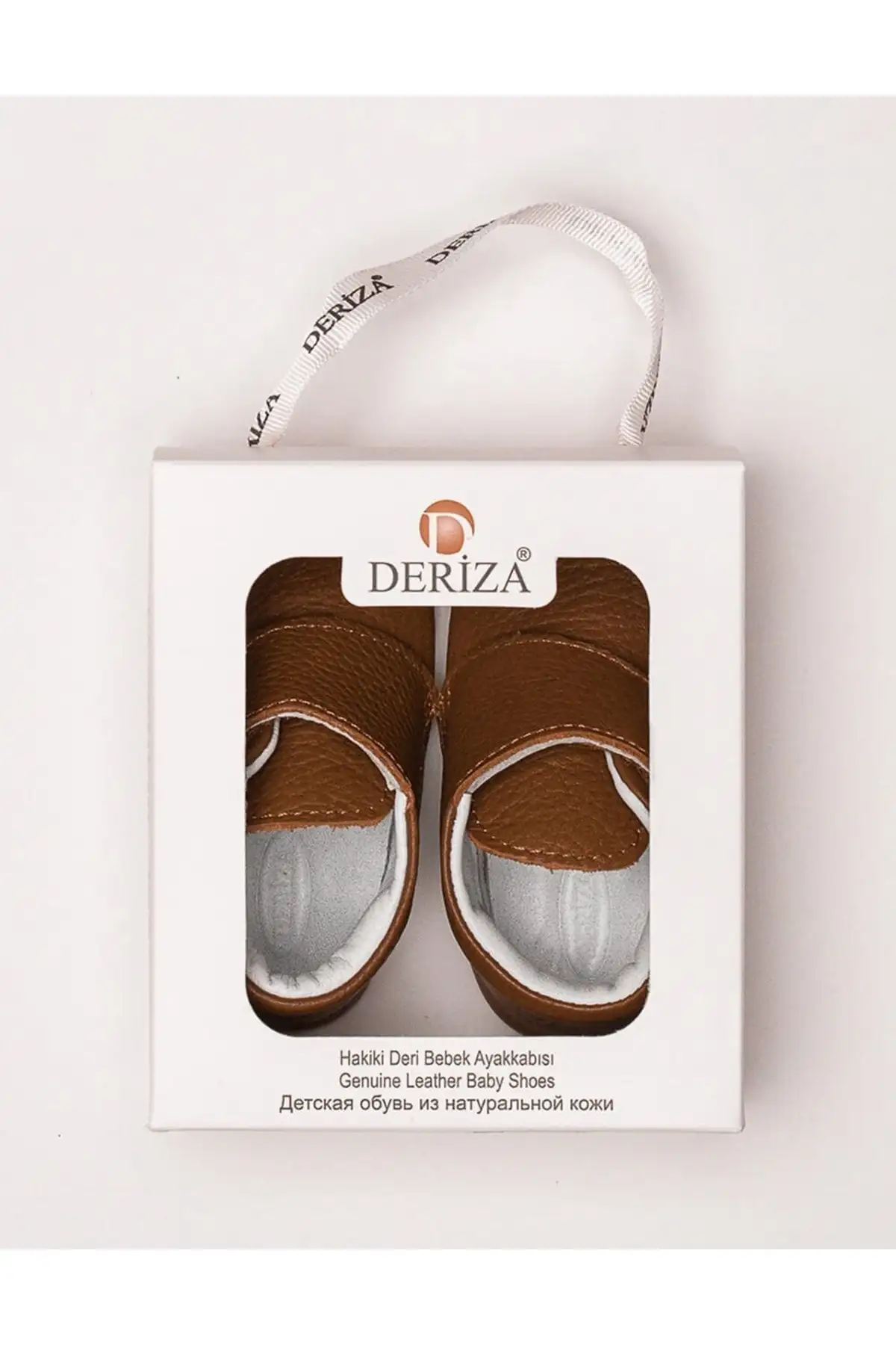 کفش نوزاد پسر Bot بچگانه چرمی با قفل لژیو و رنگ قهوهای - 7146 کفش نوزاد پسر Bot بچگانه چرمی با قفل لژیو و رنگ قهوهای - 7146