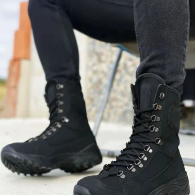 بوت مردانه مشکی - 5600