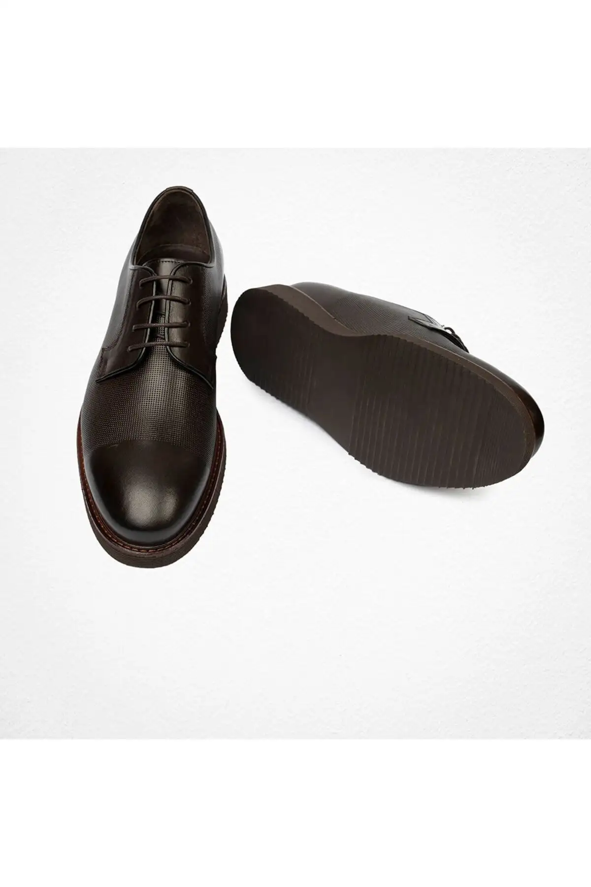 کفش رسمی مردانه  کلاسیک  چرم اصل قهوهای - 6967 کفش رسمی مردانه کلاسیک چرم اصل قهوهای - 6967