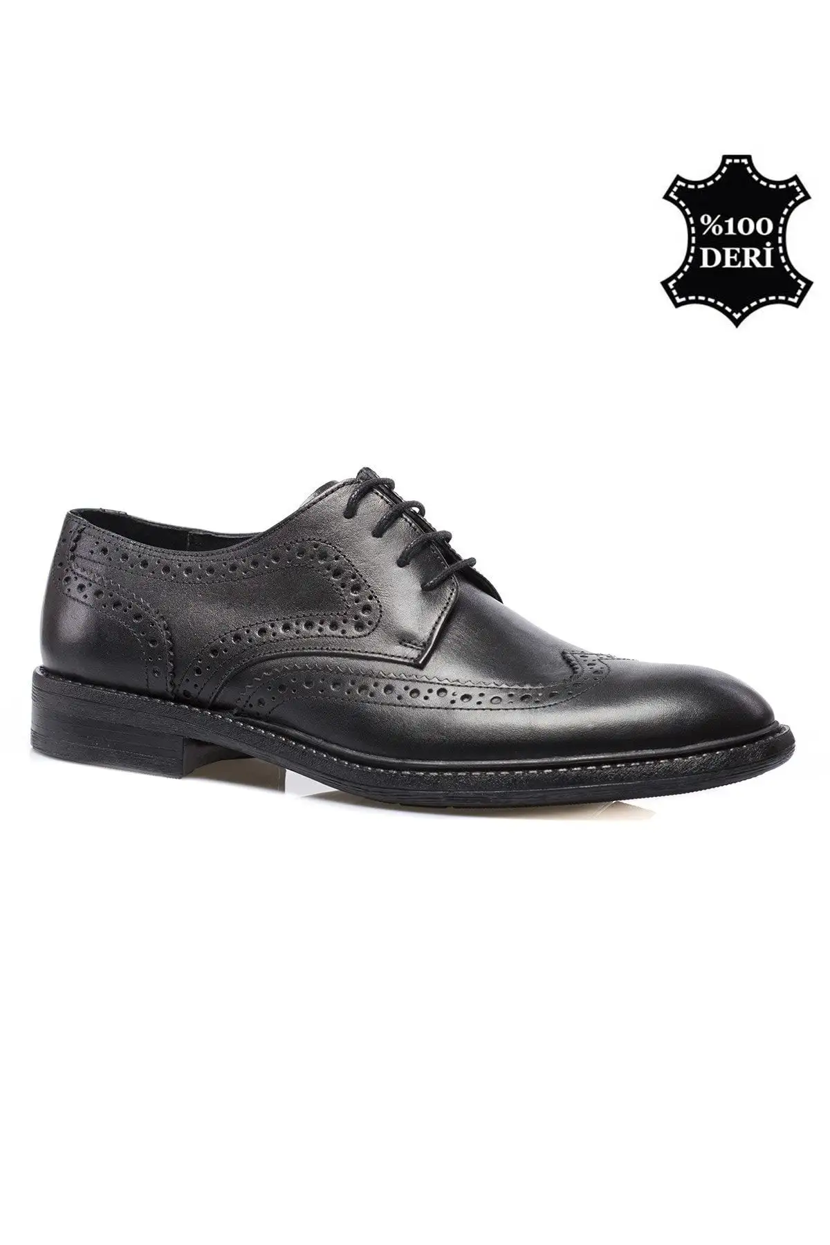 کفش رسمی مردانه  کلاسیک  چرم طبیعی رنگ مشکی مدل PRA-649289-394142 - 7032 کفش رسمی مردانه کلاسیک چرم طبیعی رنگ مشکی مدل PRA-649289-394142 - 7032