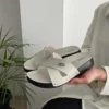 کفش راحتی خانه دمپایی زنانه با کفی آناتومیک طبی، ortopedik کلاسیک، دمپایی مجلسی مادر، دمپایی خیابانی - 6995