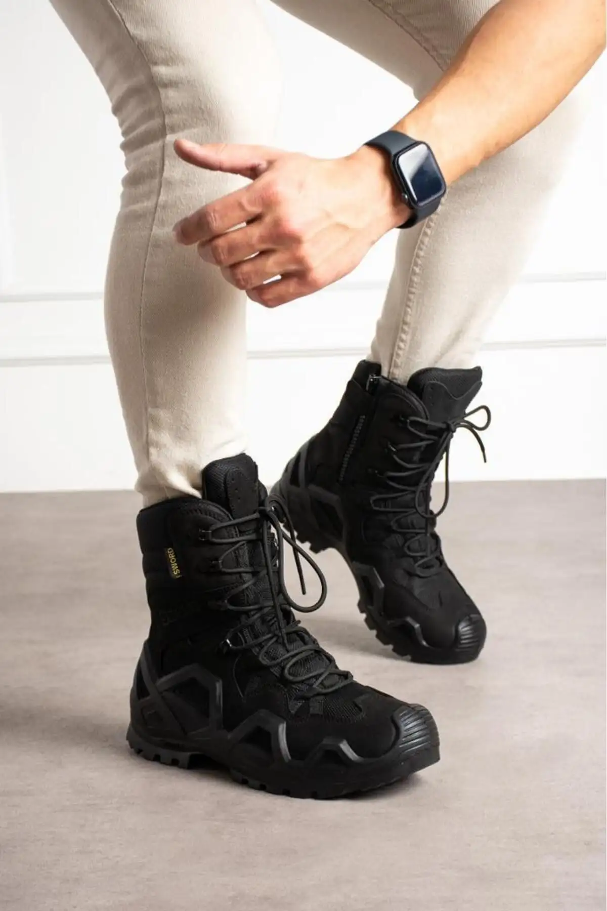 بوت مردانه  و پوتین تاکتیکی نظامی فنر دار برای زنان و مردان ۴ فصل مدل SS602 - 6839 بوت مردانه و پوتین تاکتیکی نظامی فنر دار برای زنان و مردان ۴ فصل مدل SS602 - 6839