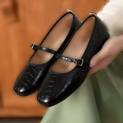 کفش اداری زنانه میا پاشنه‌دار راحت و سبک بدون صدا اورتوپدیک برای استفاده روزانه، منزل، دفتر و فضای باز - 5713