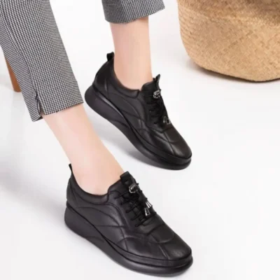 کفش ورزشی روزمره زنانه چرم اورتوپدیک میرا مناسب برای پاشنه‌های سفت و برآمدگی‌های استخوانی - 5544