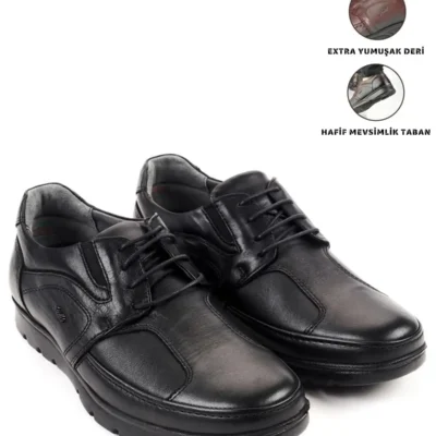 کفش رسمی مردانه روزمره اورتوپدیک از چرم طبیعی فصل جدید - 6028