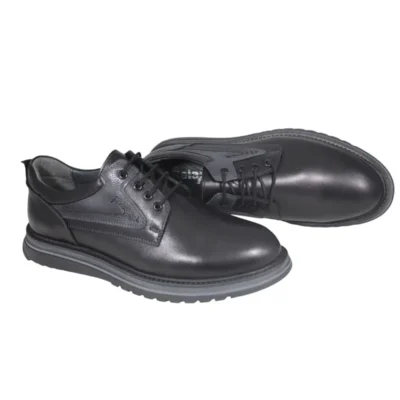 کفش رسمی مردانه کلاسیک اکسیفورد با زیره ترمو ضد لغزش از چرم طبیعی برای فصل زمستان - 6003