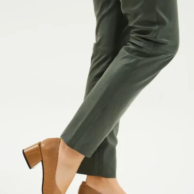 کفش اداری زنانه پاشنهدار چرمی 33 2441289-2 Bn Ayk Y23 - 6267