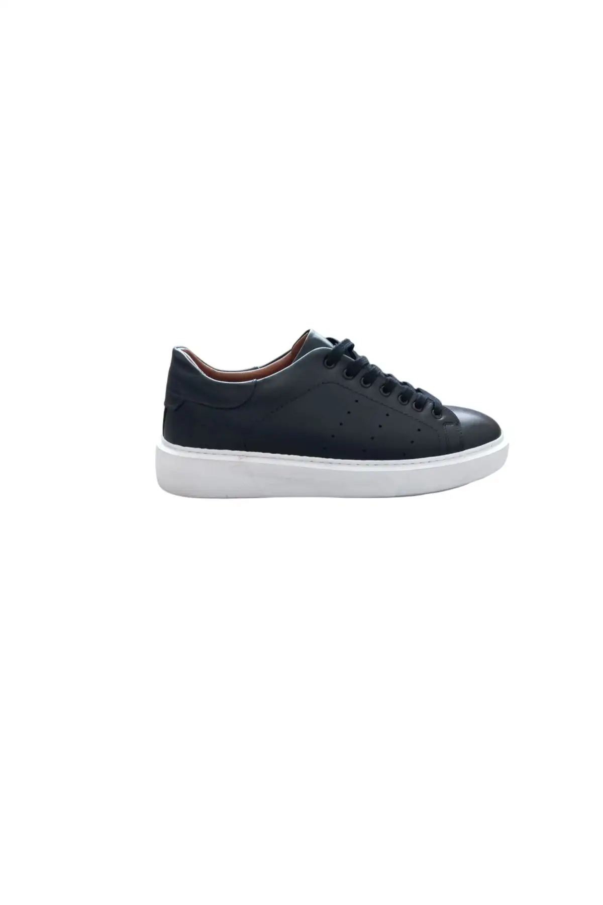 کفش ورزشی روزمره  راحتی چرم طبیعی سیاه - 5527 کفش ورزشی روزمره راحتی چرم طبیعی سیاه - 5527