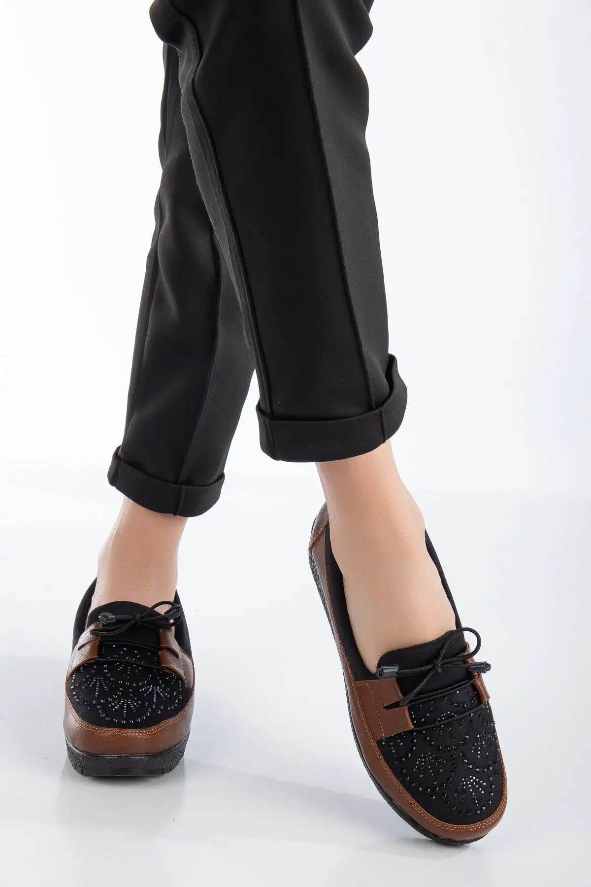 کفش ورزشی روزمره مادر با کفی بلند - 5548