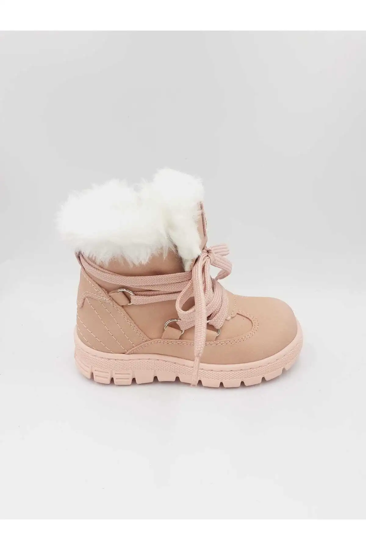 بوت بچگانه کفش روزمره زمستانی کفی پشمی دخترانه کپا با زیپ - 6153 بوت بچگانه کفش روزمره زمستانی کفی پشمی دخترانه کپا با زیپ - 6153