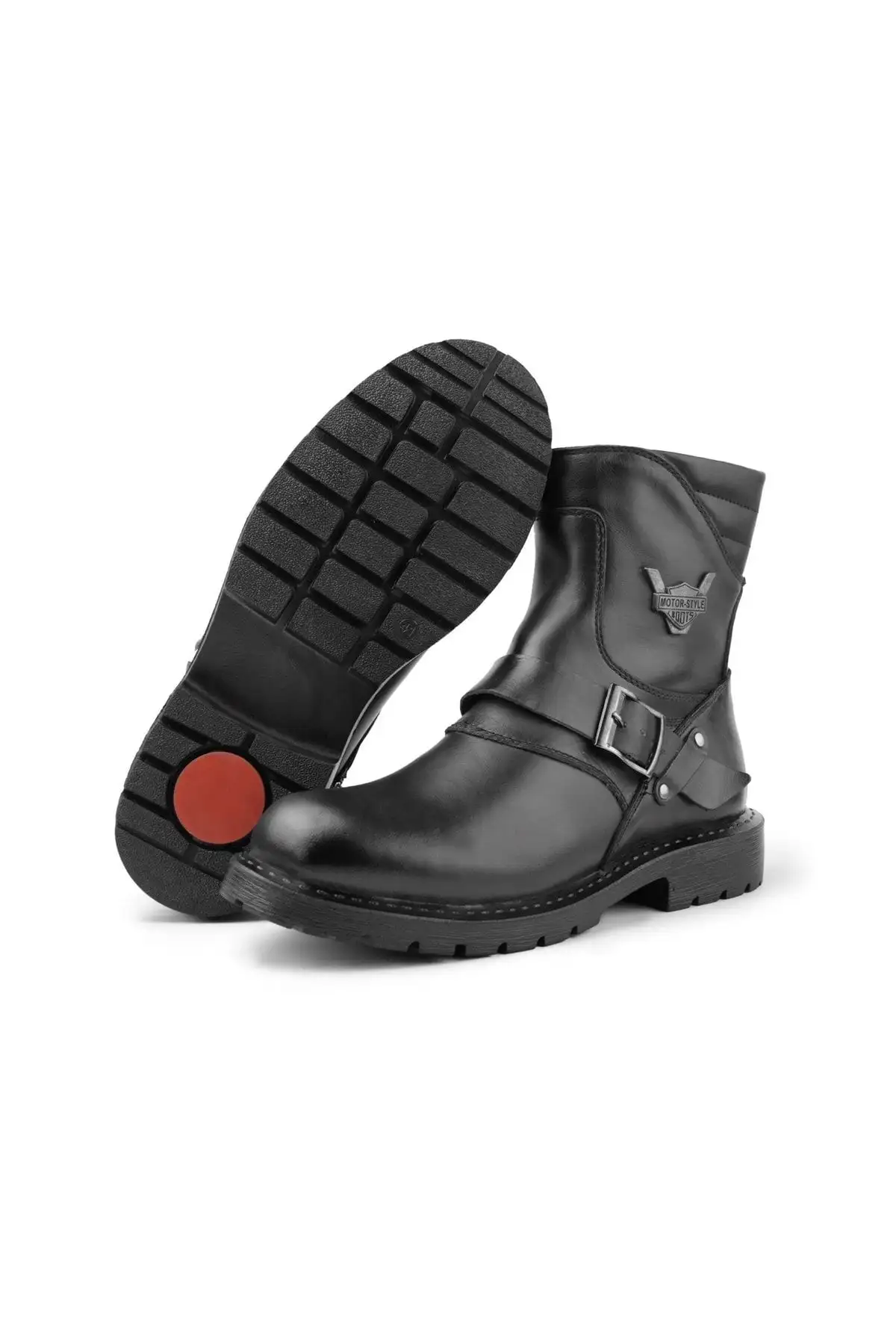 بوت مردانه بدون بند از چرم طبیعی با آستری پشمی، هارلی - 6841 بوت مردانه بدون بند از چرم طبیعی با آستری پشمی، هارلی - 6841