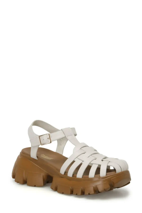 کفش صندل زنانه 4FX بیژ ورزشی ش sandal - 6076