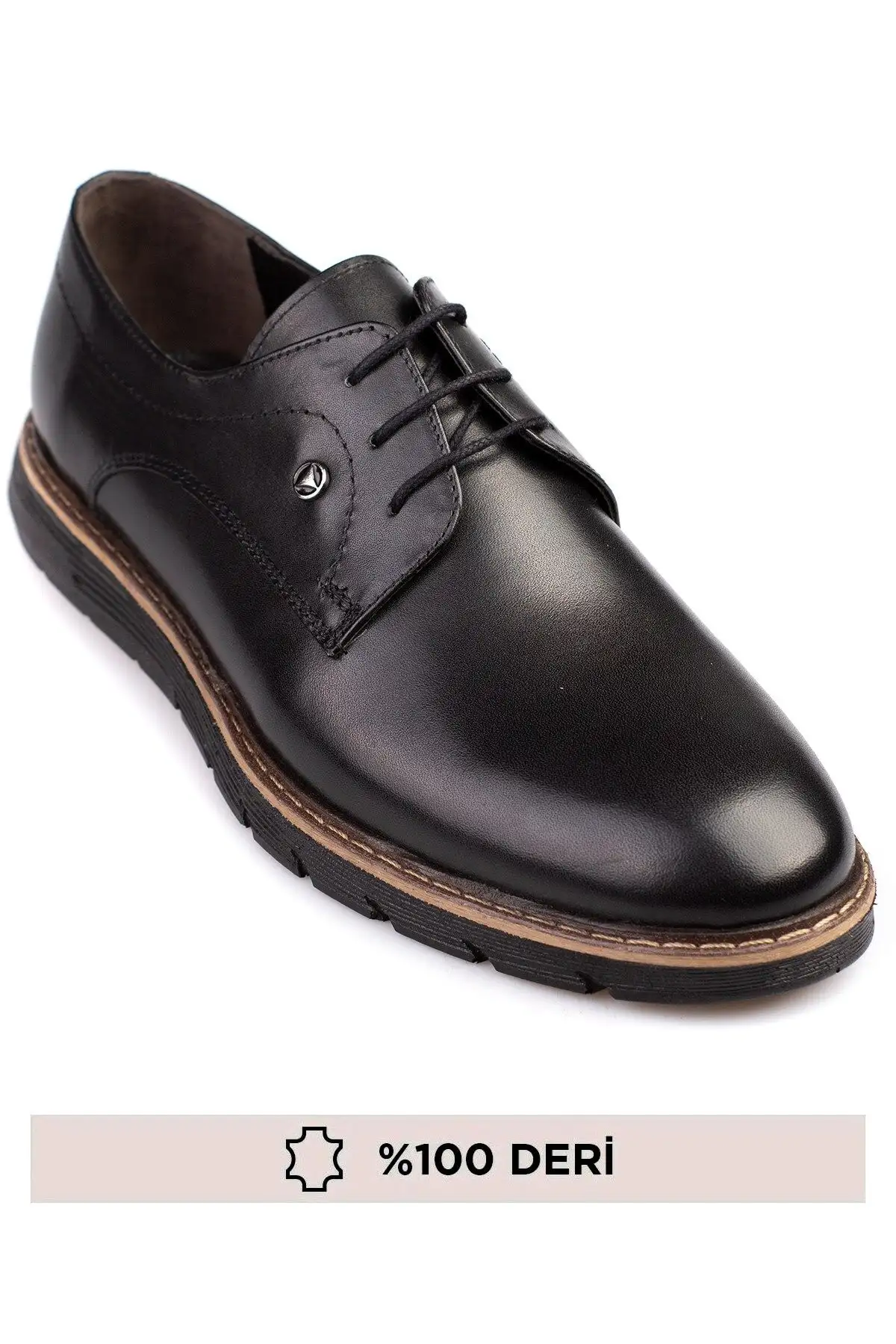 کفش رسمی مردانه   واقعی جلدی، با کفی بلند و دوخت. - 6016 کفش رسمی مردانه واقعی جلدی، با کفی بلند و دوخت. - 6016