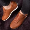 کفش سایز بزرگ مردانه روزمره چرم طبیعی ساده، کژوال، ۱۰۰٪ چرم - 6720