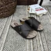 کفش راحتی خانه طبی مردانه با کفی تمام ارتوپدیک و نرم، مناسب برای پاشنه درد و با رویه چرم مصنوعی. - 7014