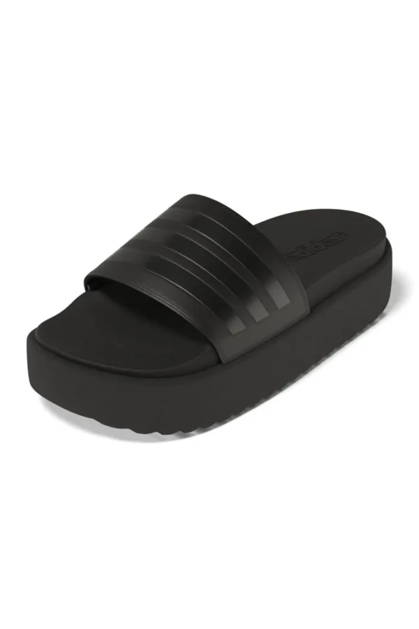 کفش راحتی خانه صندل پلتفرم زنانه مشکی مدل Hq6179-adilette - 5920