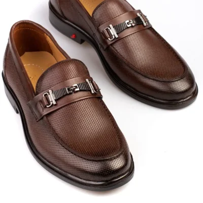 کفش رسمی مردانه لوفر از چرم طبیعی - 5942