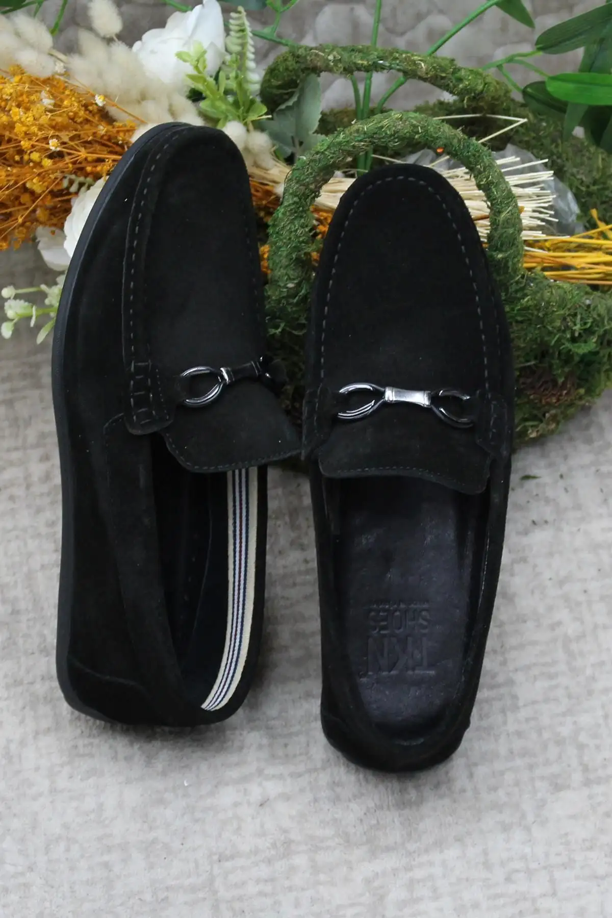 کفش رسمی مردانه 31012   بربری از چرم سوئدی مشکی - 5945 کفش رسمی مردانه 31012 بربری از چرم سوئدی مشکی - 5945