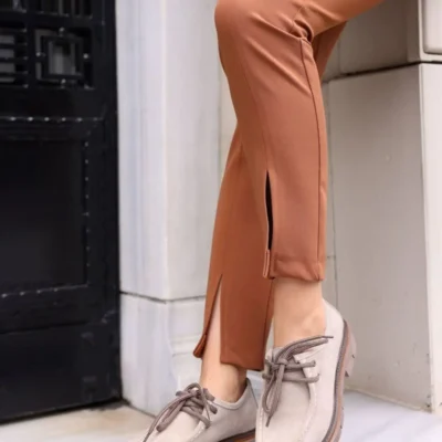 کفش اداری زنانه ایزابللا مجلسی از جنس سوئید طبیعی (چرم جیر) - 6760