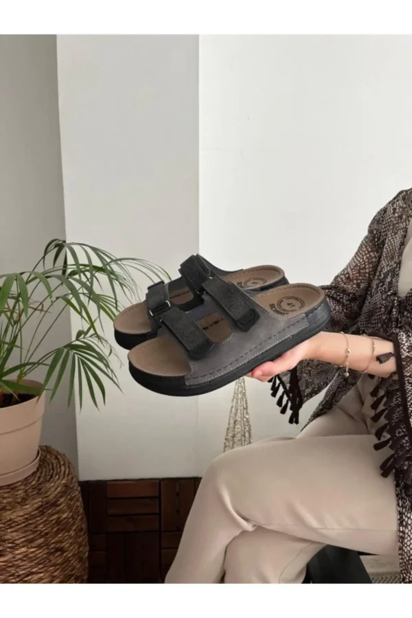 کفش راحتی خانه صندل پزشکی با زیره راحت آناتومیک و یکنواخت برای استفاده روزمره - 7003
