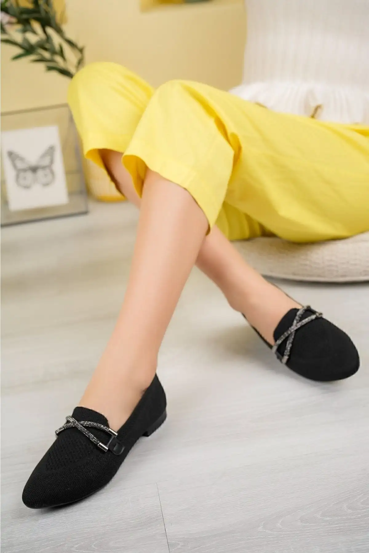 کفش ورزشی روزمره تریکو چپراز بابت سیاه - 6615 کفش ورزشی روزمره تریکو چپراز بابت سیاه - 6615