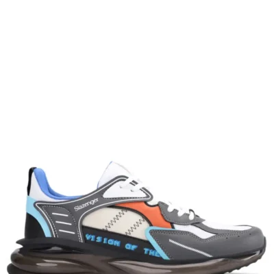 کفش سایز بزرگ مردانه ورزشی با کفی حباب شفاف - 6199