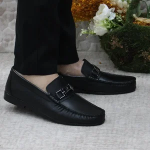 کفش رسمی مردانه 25109 بربری از چرم طبیعی مشکی - 5935