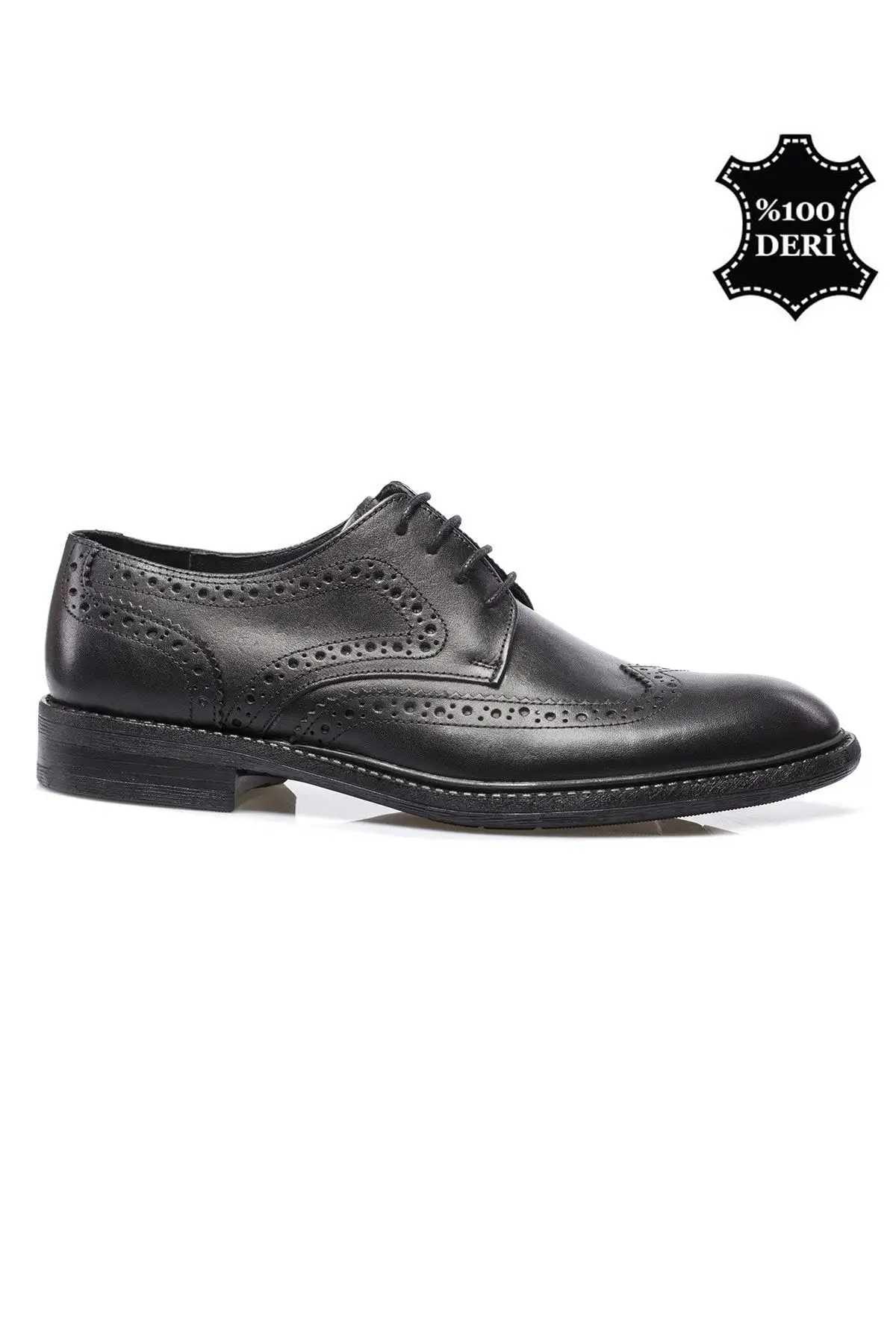 کفش رسمی مردانه  کلاسیک  چرم طبیعی رنگ مشکی مدل PRA-649289-394142 - 7032 کفش رسمی مردانه کلاسیک چرم طبیعی رنگ مشکی مدل PRA-649289-394142 - 7032