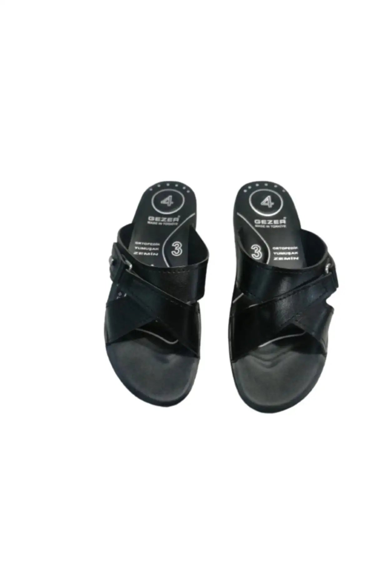 کفش راحتی خانه Ge082-10   زنانه بند دار مشکی ortopedik - 6339 کفش راحتی خانه Ge082-10 زنانه بند دار مشکی ortopedik - 6339